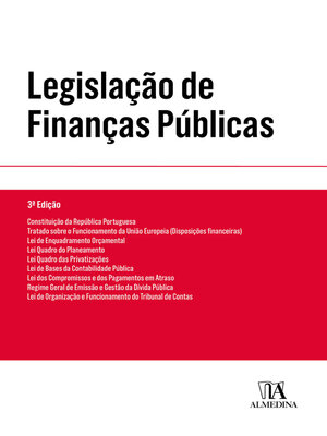 cover image of Legislação de Finanças Públicas--3ª Edição